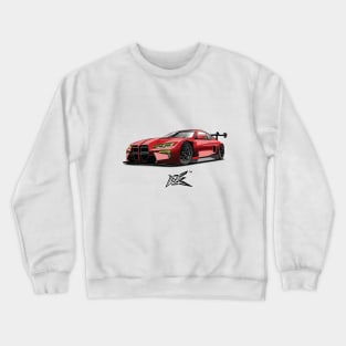 bmw m4 gt4 red Crewneck Sweatshirt